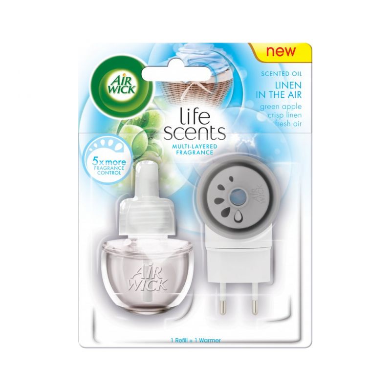 AIRWICK Electric 19ml strojek komplet Prádlo & Bílá orchidej