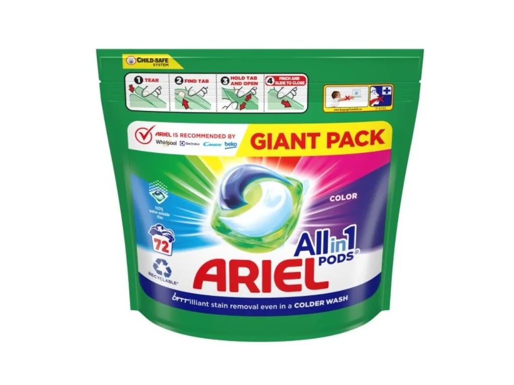 Ariel gelové tablety Color 72ks ALLin1 giant pack, bal.2ks