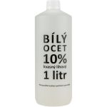 Bílý ocet 10%, 1l  ekologický čistič, kart 6ks (odstr.vod.kámen a pohlcuje pachy)