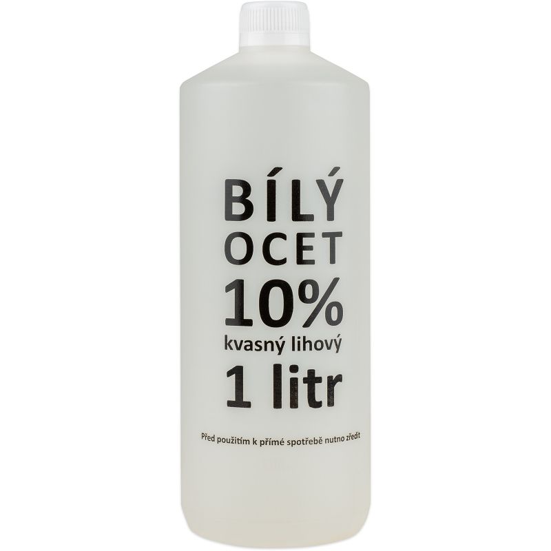 Bílý ocet 10%, 1l ekologický čistič, kart 6ks (odstr.vod.kámen a pohlcuje pachy)