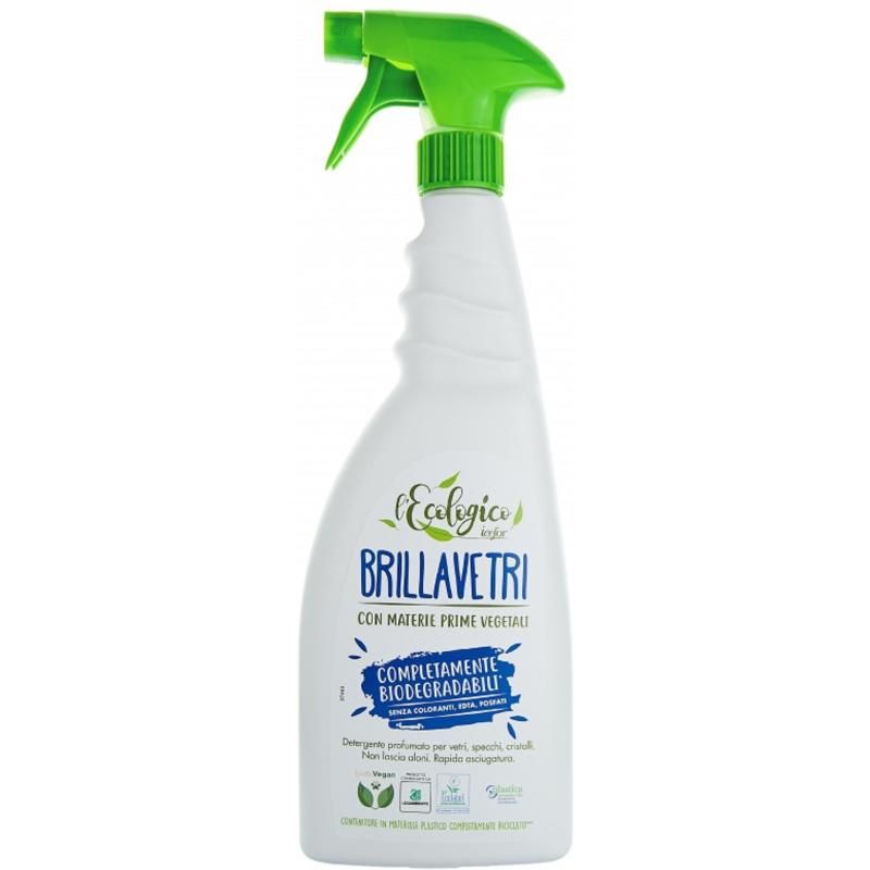 LECOLOGICO BRILLAVETRI eko. čistič na sklo, okna, zrcadla a tvrdé povrchy 750ml spray