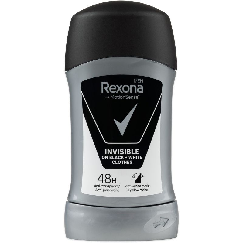 Rexona stick MEN Invisible on Black+White 50ml AP 48h