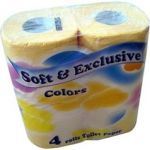 TP SOFT Exclusiv 4ks, žlutý, 2vrstvý, 100% celuloza, 20m