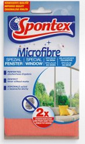 Utěrka microfibre švédská Spontex speciální na okna 35x35cm